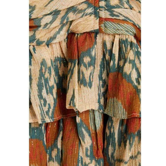 Ulla Johnson Naiya Ruffled Long Sleeve Mini Dress Nimbus Size 0 $595 - Picture 16 of 16